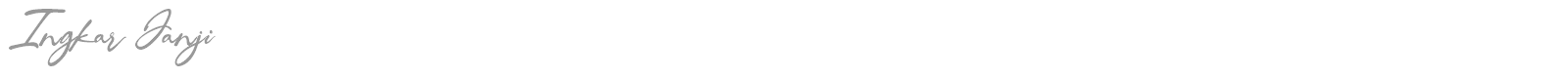 Ingkar Janji font preview